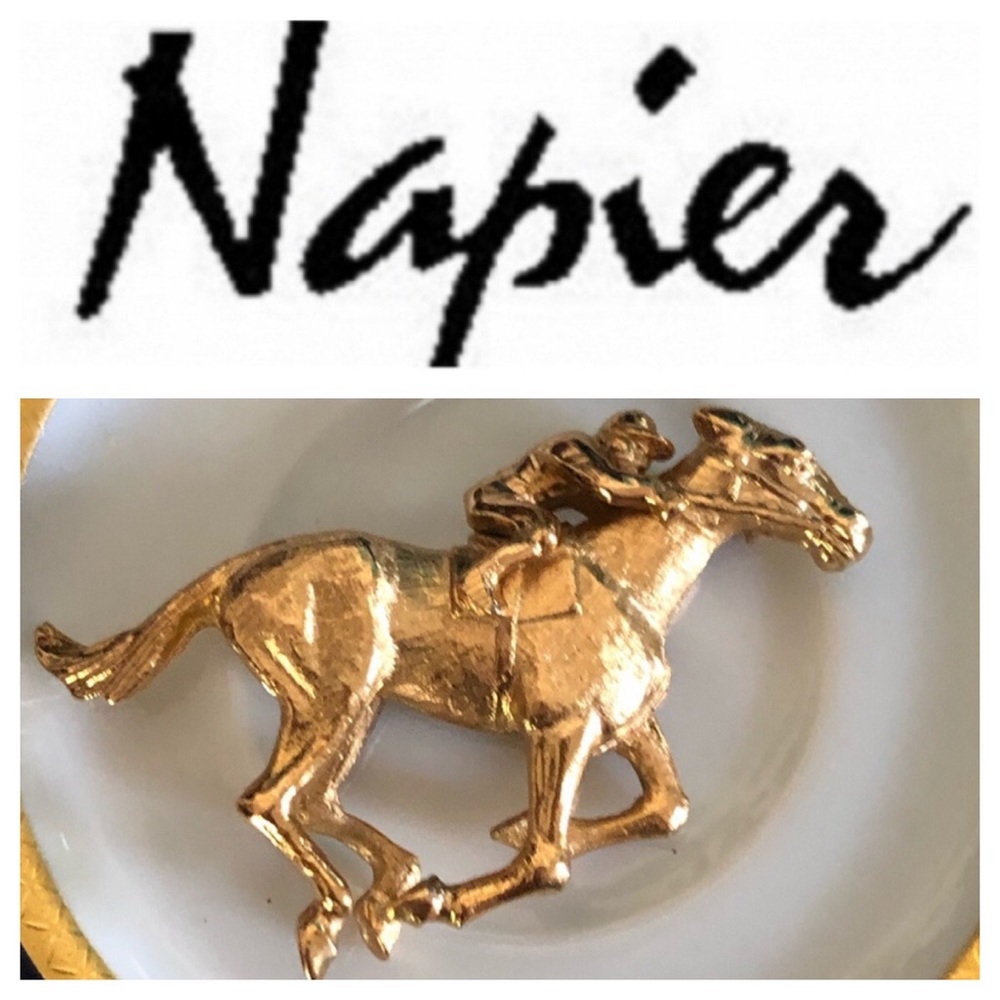 Vintage NAPIER Horse Racer BOOK PIECE ✨HOST PICK 🥳